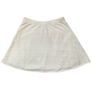 Free People FP Beach White Eyelet Lined Skirt Size XS